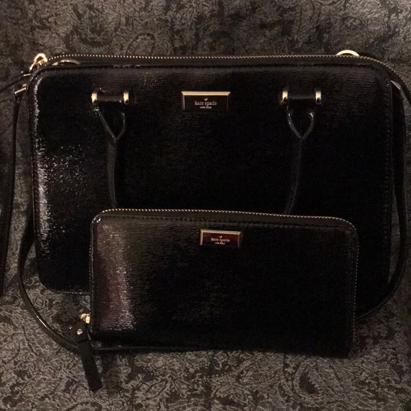 Kate Spade patten Leather Bag and wallet set - Picture 2 of 7